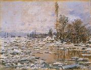 Breakup of Ice,Grey Weather Claude Monet